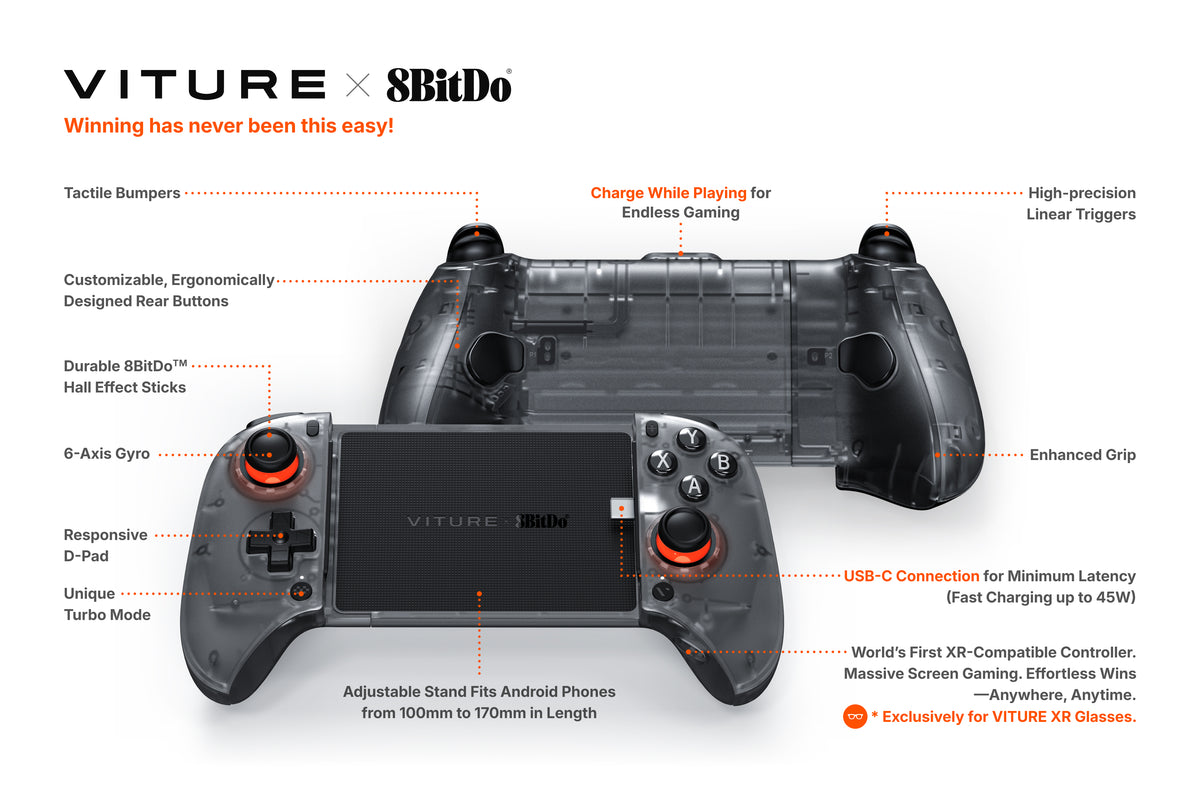 VITURE Pro 2 x 8BitDo Ultimate モバイルゲーミングセット